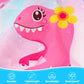 Wernnsai Dinosaur Art Smock- Girls Toddler Smocks For Kids Waterproof Apron Long Sleeve Kids' Artist Smocks Painting Apron For Kids Artist Apron For Age 3-8 Toddler Apron With 3 Pockets