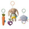 Taf Toys Developmental Gift Set With 3 Activity Toys For Newborns & Up Development, Use On A Wooden Bar, Montessori For Infant Toys 0-6 Months Babies