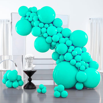 Partywoo Teal Balloons, 127 Pcs Teal Blue Balloons Different Sizes Pack Of 36 Inch 18 Inch 12 Inch 10 Inch 5 Inch Turquoise Balloons For Balloon Garland Or Balloon Arch As Party Decorations, Teal-Y69
