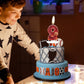 iNINGER Birthday Candle Number 1 Red NBA Birthday Cake Candle with Red Basketball Birthday Candle 1st,Birthday Party Kids Adults