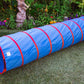 Pacific Play Tents 20513 Kids 9-Foot Institutional Crawl Play Tunnel, 9' X 22'' Diameter, Blue/Red