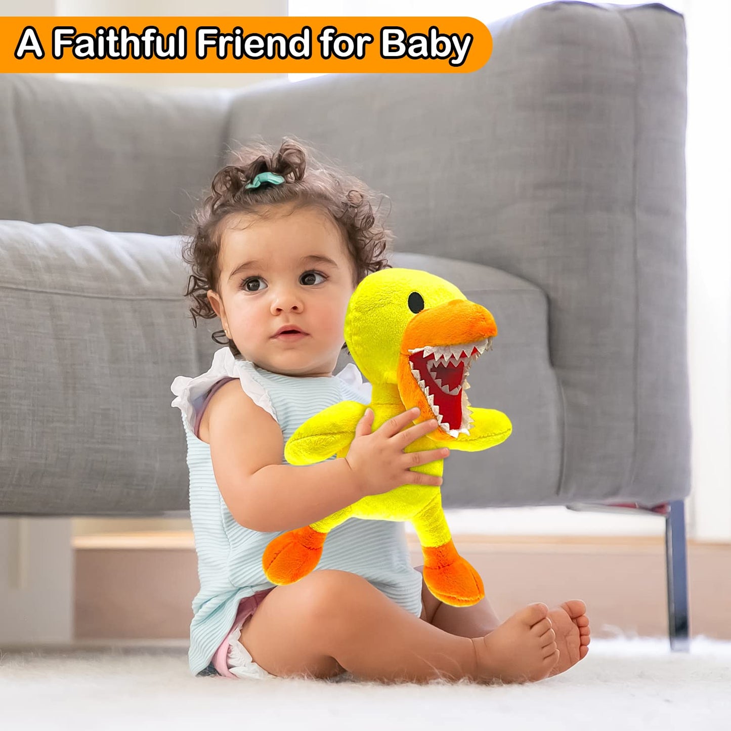 Yellow Plush Toy for Kids Adults, Playing with Family, Soft Stuffed Animal Plushie Toys, Plushies Birthday Thanksgiving Christma