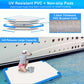 Gzkyylegs Inflatable Floating Dock, 8 Ft X 6 Ft Inflatable Platform With Air Pump & Carry Bag, Swim Platform 6 Inch Thick With M