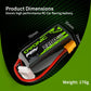OVONIC 4s Lipo Battery 35C 2200mAh 14.8V Lipo Battery with XT60 Connector for Airplane RC Quadcopter Helicopter FPV Drone