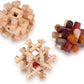 Wooden Brain Teaser Puzzles For Adults & Kids - 3D Puzzles Brain Games, Iq, Mind And Logic Test - Challenging Wood Educational Toys By Sharp Brain Zone