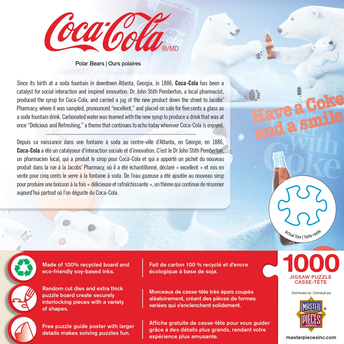 Coca-Cola Polar Bears 1000Pc Puzzle