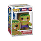 Funko Pop Marvel: Gingerbread Hulk,Multicolor,4 Inches,50660