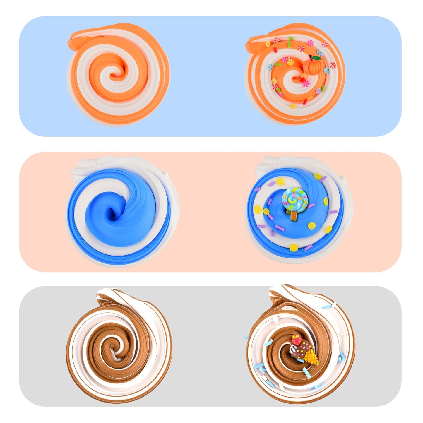 Scented Slime Kit with 11 Pack Butter Slimes  Dual Colored Pink Slime with Kawii Charms  Super Soft and Non-Sticky  Stress Relief Toy Party Favors Birthday Gifts for Girls  Easter Basket Stuffers