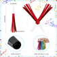 Lcpqmzgh 60 Pcs Gold Noise Makers, Metallic Fringed Noise Makers For New Year Party Favor Supplies (Red)
