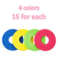 Sumind 120 Pieces Foam Disc Shooter Flying Foam Disc Toy For Remote Control Robot Toy, Red, Blue, Yellow, Green
