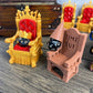 MunnyGrubbers - Dice Jail Cage - Time Out Chair & Dunce Hat - Chair of Shame - Crit Crown & Lucky Throne - (2x Random 7PC D20 Di