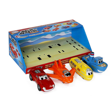 Mix Or Match Vehicles Junior, Magnetic Toy Play Set, 8 Pieces