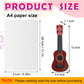 Lenwen 12 Pcs Kids Toy Guitar 10 Inch Ukulele Beginner Musical Instrument Toddlers Ukulele Guitar Mini Size Classical Ukulele Gu