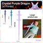 Rwsefk 30 In 3D Printed Dragon, 30Inch Dragon,3D Dragon Toy,Large Dragon Present,Ariculated Crystal Dragon (Dream Crystal, L)