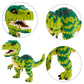 Geniteen Building Block Dinosaur Model Micro Mini Blocks Dinosaur Building Kit Gifts for Kids and mature-themed (Velociraptor)