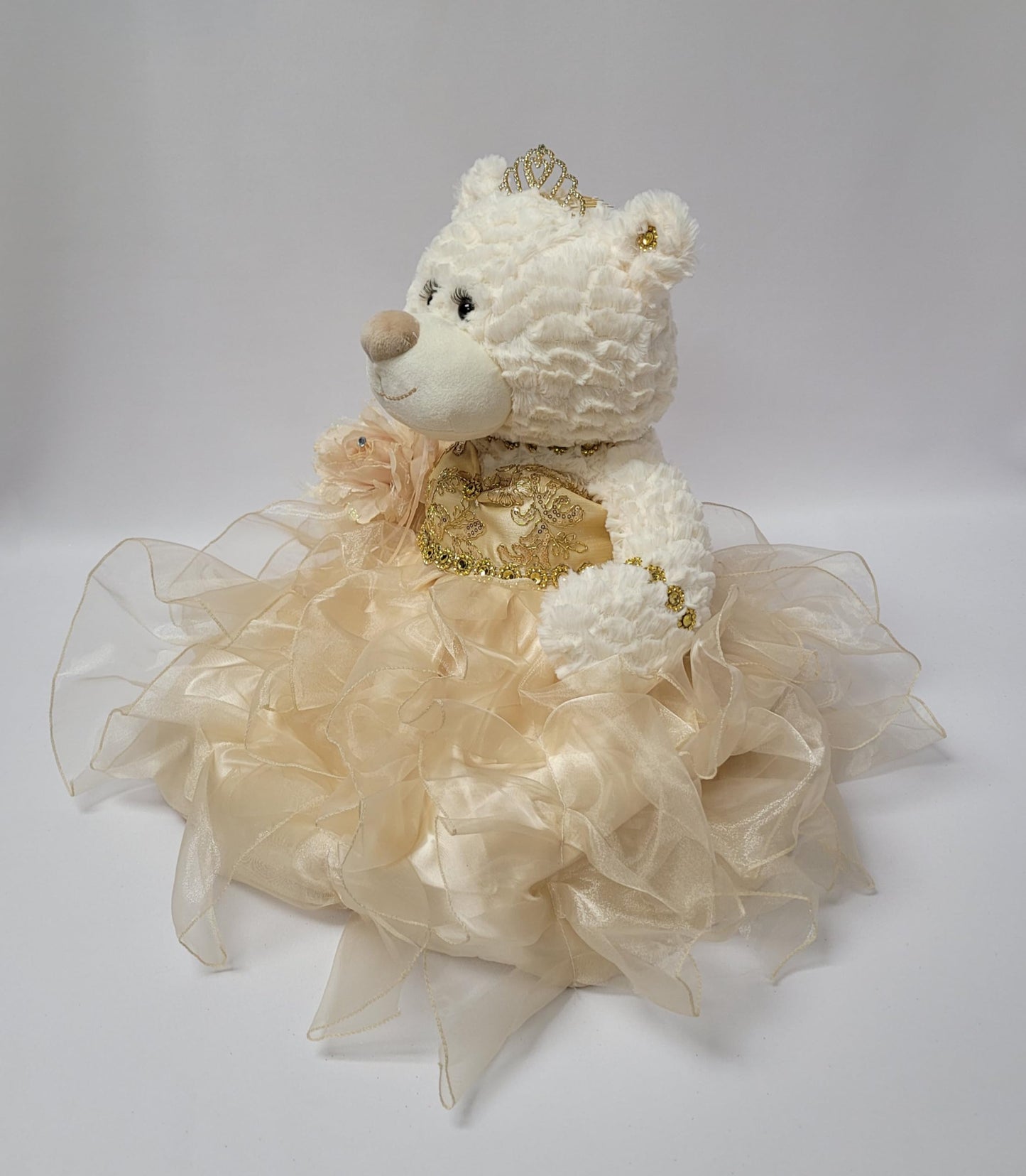 Kinnex Collections Since 1997 20'' Quince Anos Quinceanera Last Doll Teddy Bear With Dress (Centerpiece) ~ Arc16831-34R (Champan