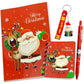AMANVANI Christmas Theme 4 In 1 Gift Combo, Stationery Gift Set With Min Diary, Pen, Keychain ( 2 Set ) Festive Return Gift For 