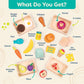 B. toys- Little Foodie Groups- Pretend Play Wooden Play Food - Food Group Crates - 24 Play Kitchen Accessories - Educational Toy