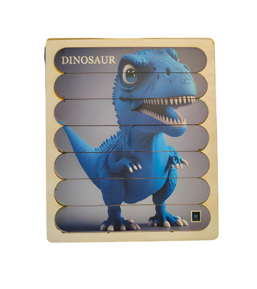 Dinosaur & Panda Wooden Stick Puzzle for Toddlers  MetClap Montessori Stick Toy for Boys & Girls Age 25 Yrs