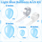 200 Pieces Light Blue Balloons Pastel Blue Balloons Arch Kit Baby Blue Balloons Different Sizes Macaron Blue Balloons Garland Fo