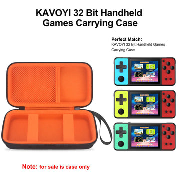 Elonbo Carrying Case for KAVOYI/TEBIYOU/Beico 32 Bit Handheld Games, Portable Arcade Gaming Player Travel Storage Cover, Electro