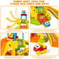 Toddler Toys For 1 2 3 Year Old Boys And Girls Birthday Gifts, Elephant Slide With 4 Animal Cars Learning Baby Toys 12-18 Months