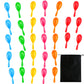 Resinta 30 Pieces Neon Maracas Shakers Mini Noisemaker Bulk Colorful Noise Maker With Drawstring Bag For Mexican Fiesta Party Favors Classroom Musical Instrument, 4 Inch, 6 Color