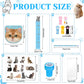 PerKoop 168 Pcs Cat Party Favors Set Cat Pencil Mini Notebook Sticker Stamp Stationery Cat Themed Party Favor for Kitten Animal
