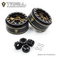 TREAL 1.0 Beadlock Wheels Rims(4P) Classic 5-Star 1 Micro Bead lock Wheels 7mm Hex Hubs for 1/18 TRX4M 1/24 AX24 SCX24 FCX24 RC