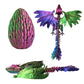 Dynamic 3D Printed Dragon Eggs With Dragon Inside,Wings Movable Feathered Wyvern ,Full Articulated Crystal Flying Fidget Archaeo