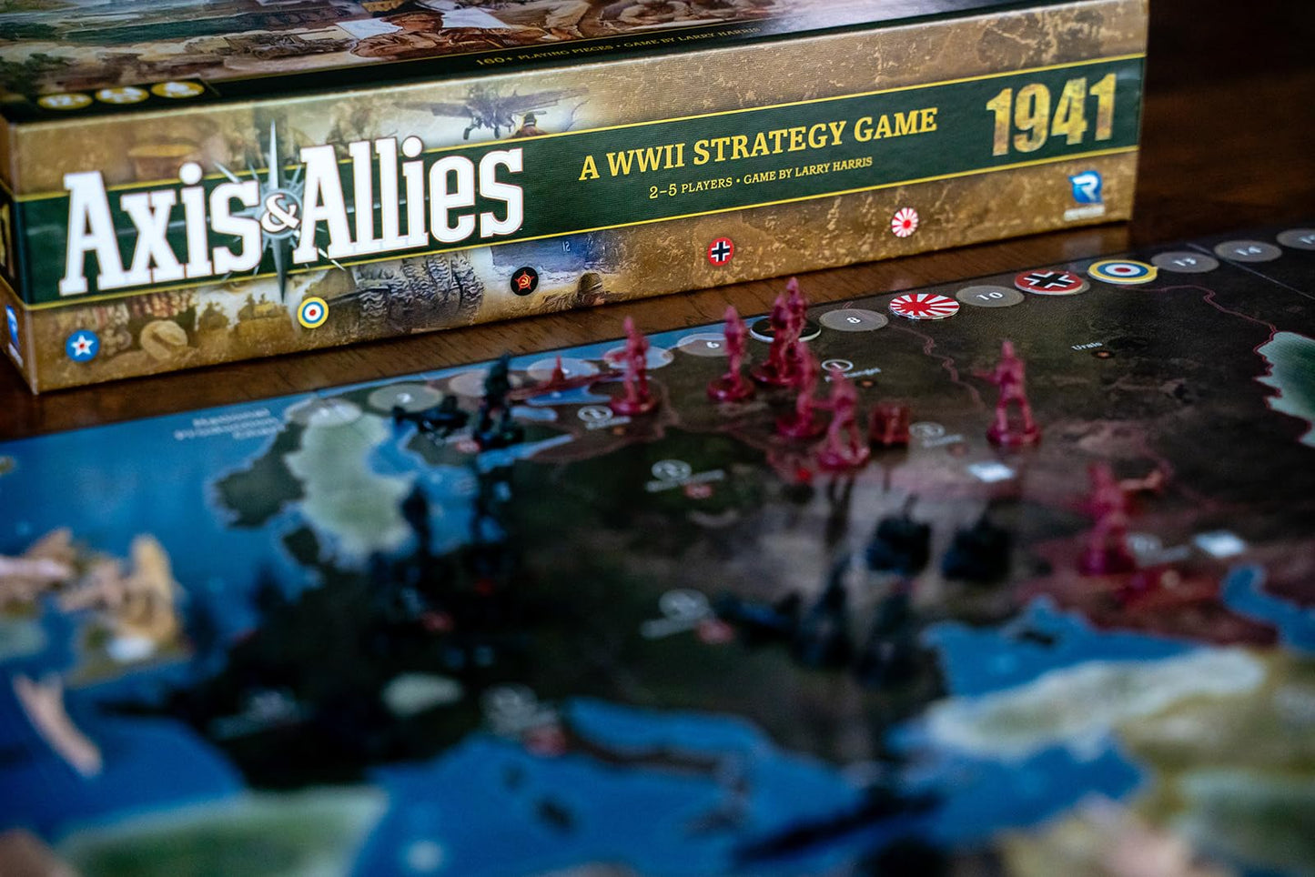 Renegade Game Studios Axis & Allies: 1941 WWII Strategy Board Game, 2-5 Players, Ages 12+, Cardboard, Model RGS02553