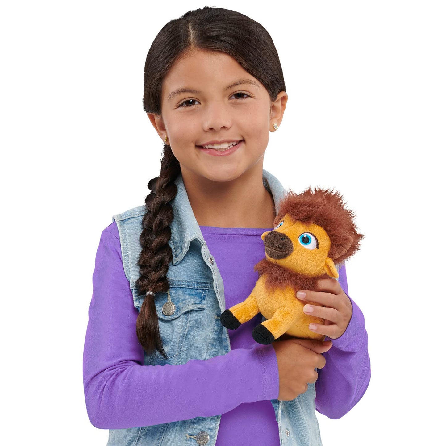Netflix Ridley Jones 8-Inch Collectible Plush Stuffed Animal, Fred, Bison, Soft Plushie, Kids Toys For Ages 3 Up By Just Play