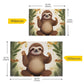 Goodold Cute Sloth Puzzles For Adults And Kids 500 Pieces, Wooden Jigsaw Puzzles, Happy Family Games Ideal