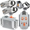 Cobers 5Pcs Power-Function Set Compatible With Major Brand Technic-Parts Motor-Set Ir Receiver Remote-Control Aa Battery Box