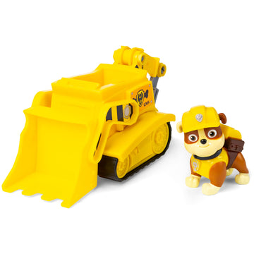 Paw Patrol, Rubbles Bulldozer Vehicle With Collectible Figure, For Kids Aged 3 Years And Over