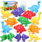 Letters Matching Game Dinosaur Toys 26 Letters Double-Sided Abc Alphabet Match Uppercase Lowercase, Montessori Learning Toy Educational Fine Motor Skill For 12 Months Toddlers Kids 1 2 3 4 5 Years Old