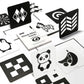 Beiens High Contrast Baby Flashcards, Newborn Brain Development Toys, Visual Stimulation Learning Activity Cards, 20 Pcs 40 Pages 5.5'' X 5.5'' Educational Infants Gift