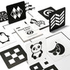 Beiens High Contrast Baby Flashcards, Newborn Brain Development Toys, Visual Stimulation Learning Activity Cards, 20 Pcs 40 Pages 5.5'' X 5.5'' Educational Infants Gift