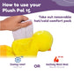 Wild Baby Yellow Duck Weighted Stuffed Animals - Microwavable Animals With Lavender, 12 Inch Heatable Plush For Kids - Soft, Cuddly, Warming Stuffed Animal For Baby - Gift Box Ready