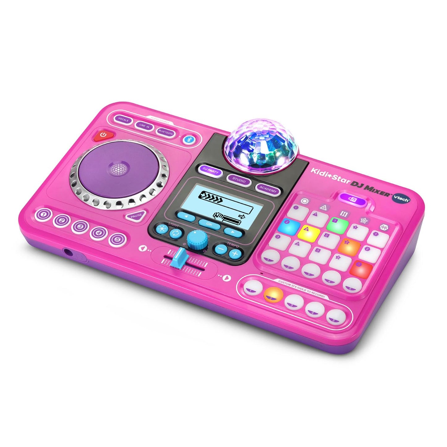 VTech Kidi Star DJ Mixer - Pink, 14.4" x 9.3" x 3.6", Plastic, Model 80-547335