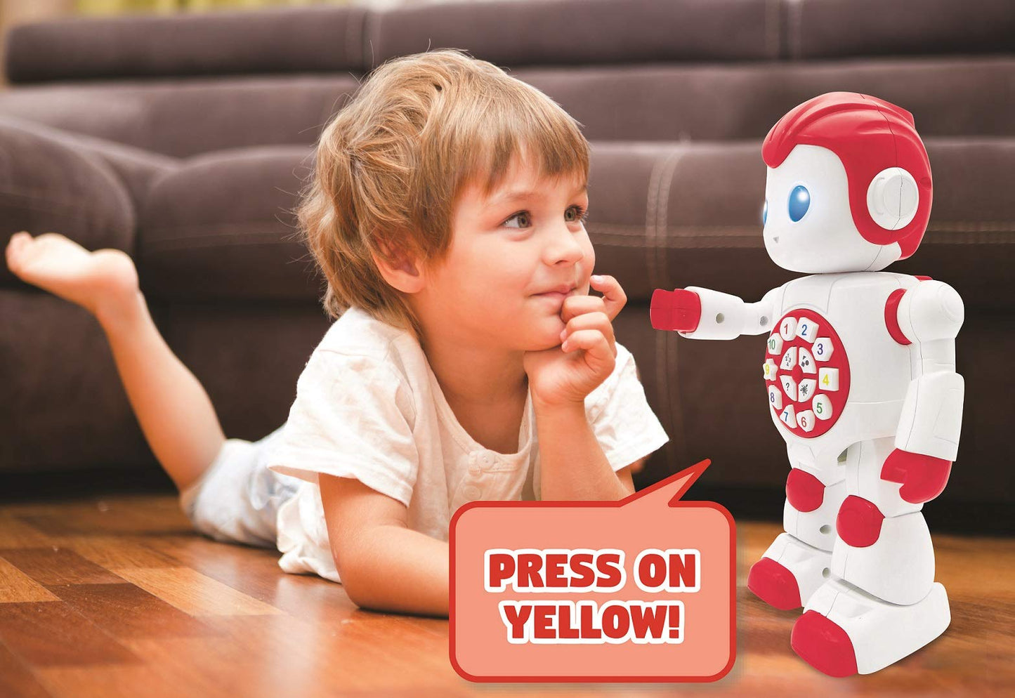 Lexibook Powerman Baby Smart Interactive Toy Learning Robot Toy for Kids Dancing Plays Music Quiz Numbers Shapes Colors Boy Girl
