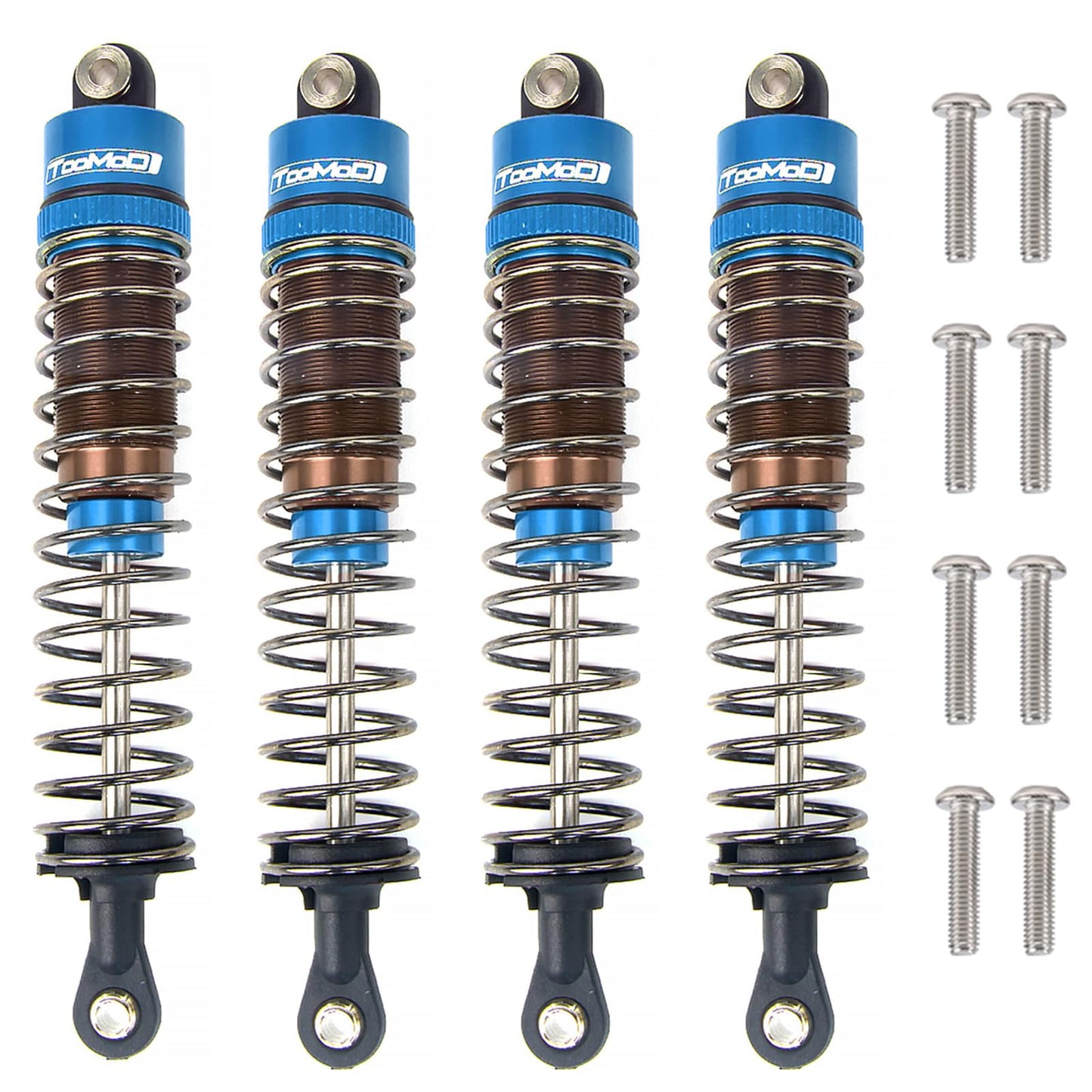 TOOMOD 1/10 80mm RC Oil filled Shock Absorbers kit for Tamiya TRX4 Axial SCX10 D90 Crawler Car Monster Car Upgrades Replace Part