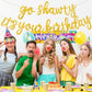 Beishida Gold Go Shawty It'S Your Birthday Banner - 11.4Feet,No Diy - Hip Hop Theme Glitter Happy Birthday Banner - Pre-Strung -