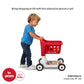 Radio Flyer Scan & Sort Shopping Cart with Lights & Sounds, Baby Walker with Wheels, Red Shopping Cart for Kids Ages 1+