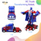 Family Smiles Kids Remote Control Car Toy Truck Transforming Robot RC Vehicle Toys Boys Age 8-12