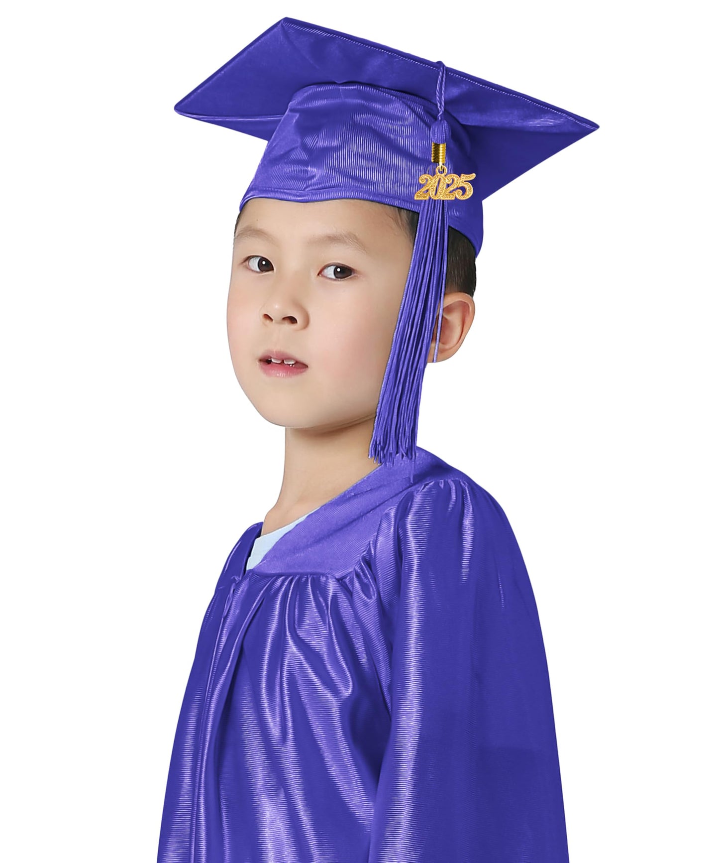 Graduatepro Kindergarten Graduation Cap And Gown Package Class Of 2025 For Kids With Stole Certificate As Party Gift Purple 30