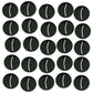 Litko Paper Miniature Bases | Round | Circle | Slotted Paper Figure Holder | Compatible With Dungeons And Dragons | Game Card Stands (3Mm Black Acrylic, 25Mm)