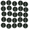 Litko Paper Miniature Bases | Round | Circle | Slotted Paper Figure Holder | Compatible With Dungeons And Dragons | Game Card Stands (3Mm Black Acrylic, 25Mm)
