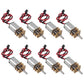 8PCS Mini N20 Gear Motor DC 3V-6V Slow Speed Full Metal Gearbox Micro Motorfor DIY Robot Car RC Toys with Terminal