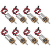 8PCS Mini N20 Gear Motor DC 3V-6V Slow Speed Full Metal Gearbox Micro Motorfor DIY Robot Car RC Toys with Terminal